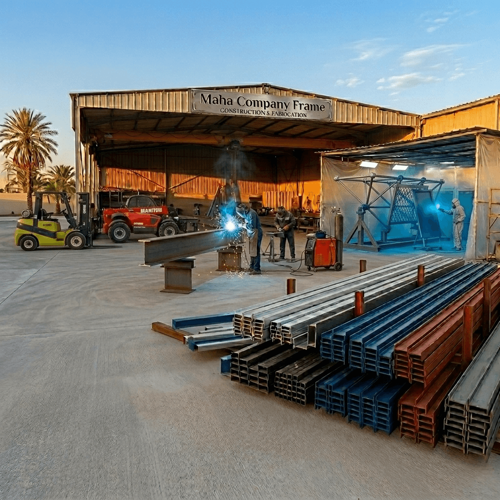 Équipe de construction métallique